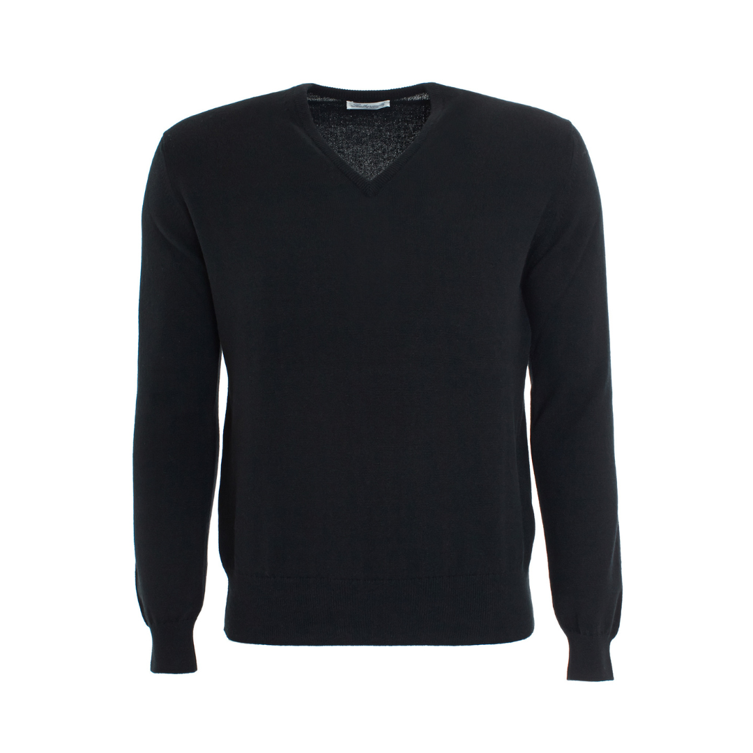 CASHMERE V-NECK SWEATER BLACK