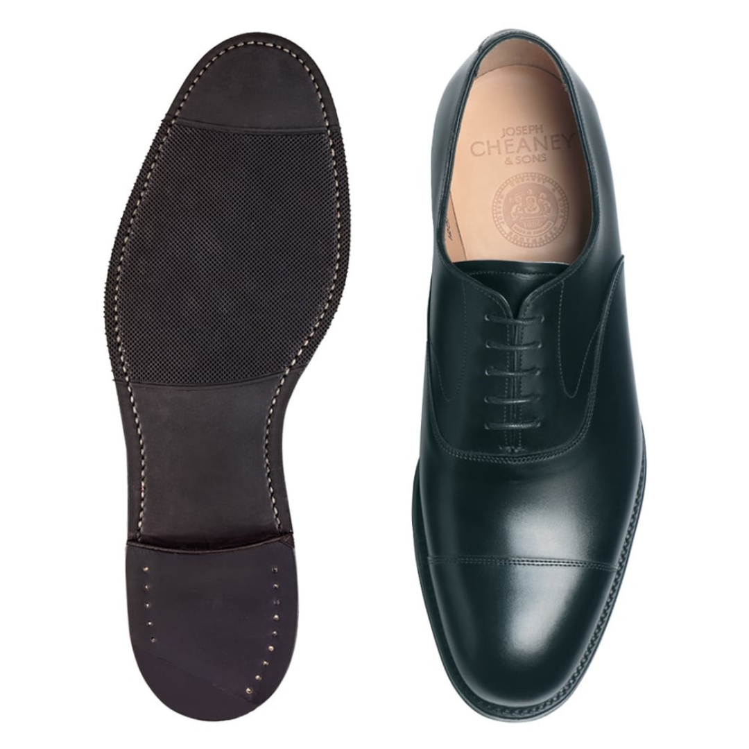 ALFRED OXFORD LEATHER SHOE BLACK