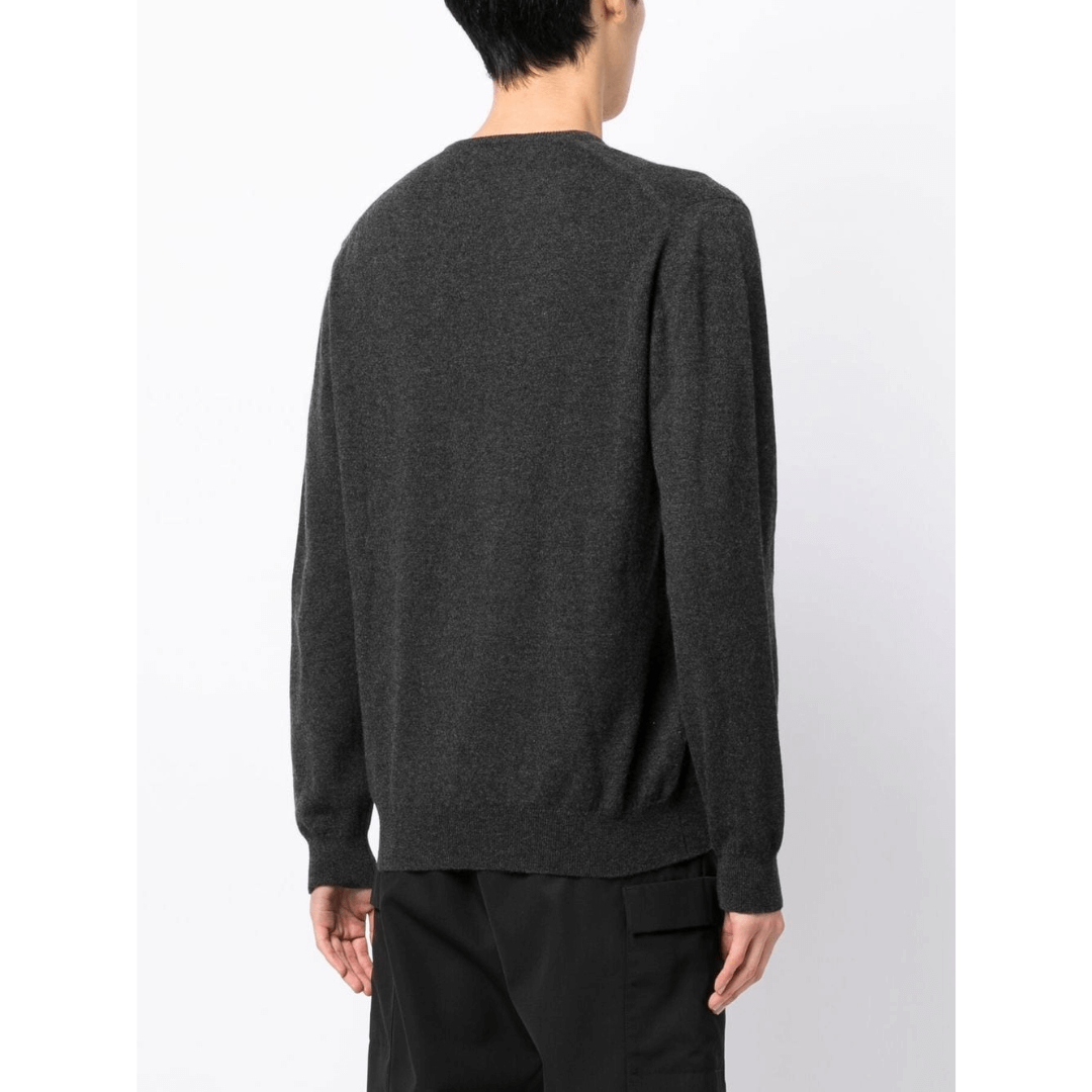 CASHMERE V-NECK SWEATER GREY