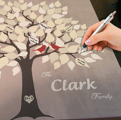Wedding sign custom family tree art