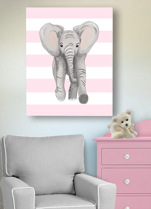 elephant room decor for baby girl