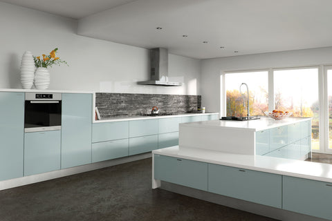 High gloss acrylic panels for kitchen