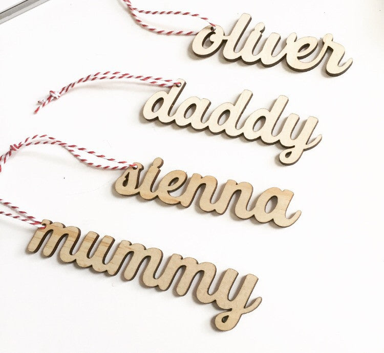 Mini Name Ornaments – Name It Custom Decor