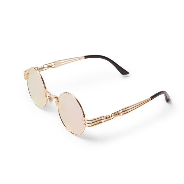 Buy Gold Frame Anti Blue Lens&Grey Clip-On Square Sunglasses for