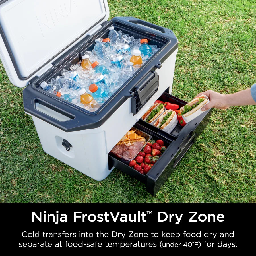 Ninja FrostVault™ 50qt Hard Cooler with Dry Zone in Cloud White - Image 7