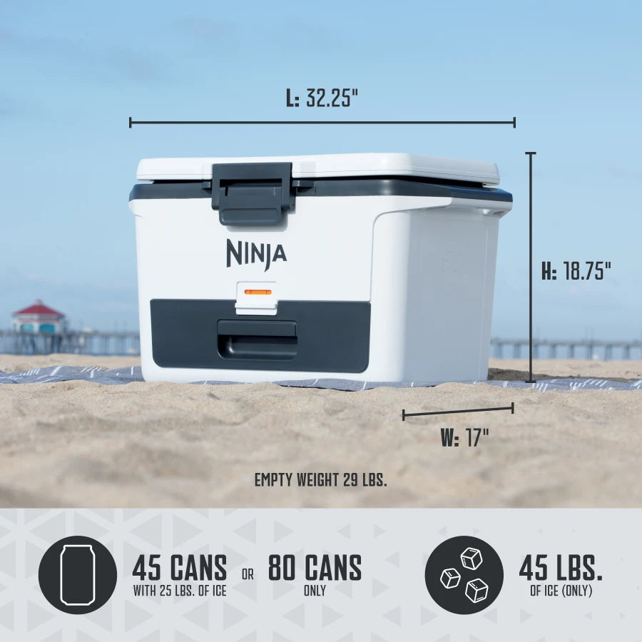 Ninja FrostVault™ 50qt Hard Cooler with Dry Zone in Cloud White - Image 4