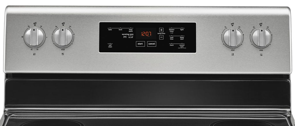 Maytag 30 Inch Wide Electric Range With Shatter Resistant Cooktop 5