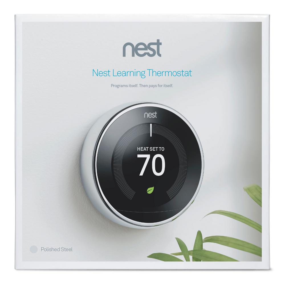 Bevriezen Weerkaatsing Idioot Google Nest Learning Thermostat - 3rd Generation - Polished Steel | Smart  Neighbor