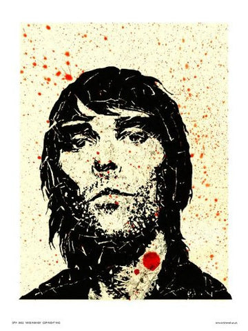 Ian Brown from Stone <b>Roses Pop</b> Art Print Poster by WIG (OTW052) - On - 518FM3EBVdL_large