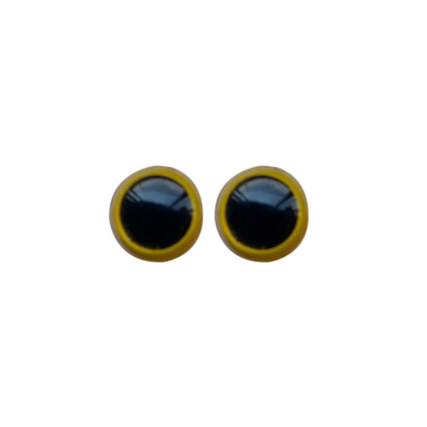 Ojos de Seguridad para Amigurumis Negro – 10 mm – Estambres Sweet