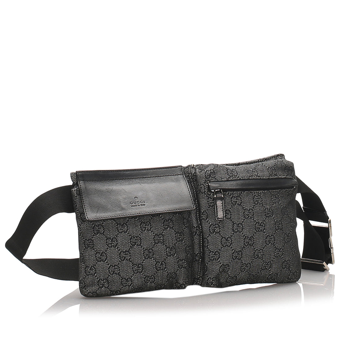all black gucci fanny pack