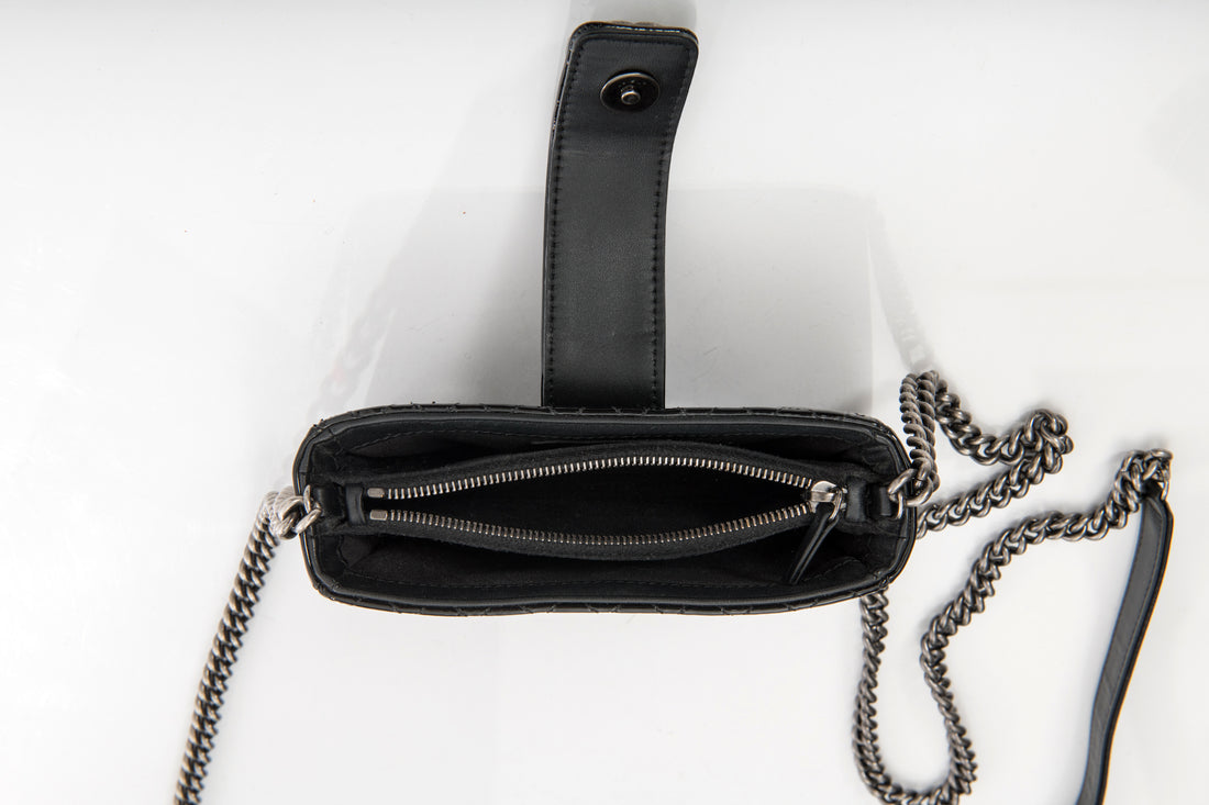Chanel Black Patent Boy Reverso Mini Pochette Crossbody Bag – I MISS YOU VINTAGE