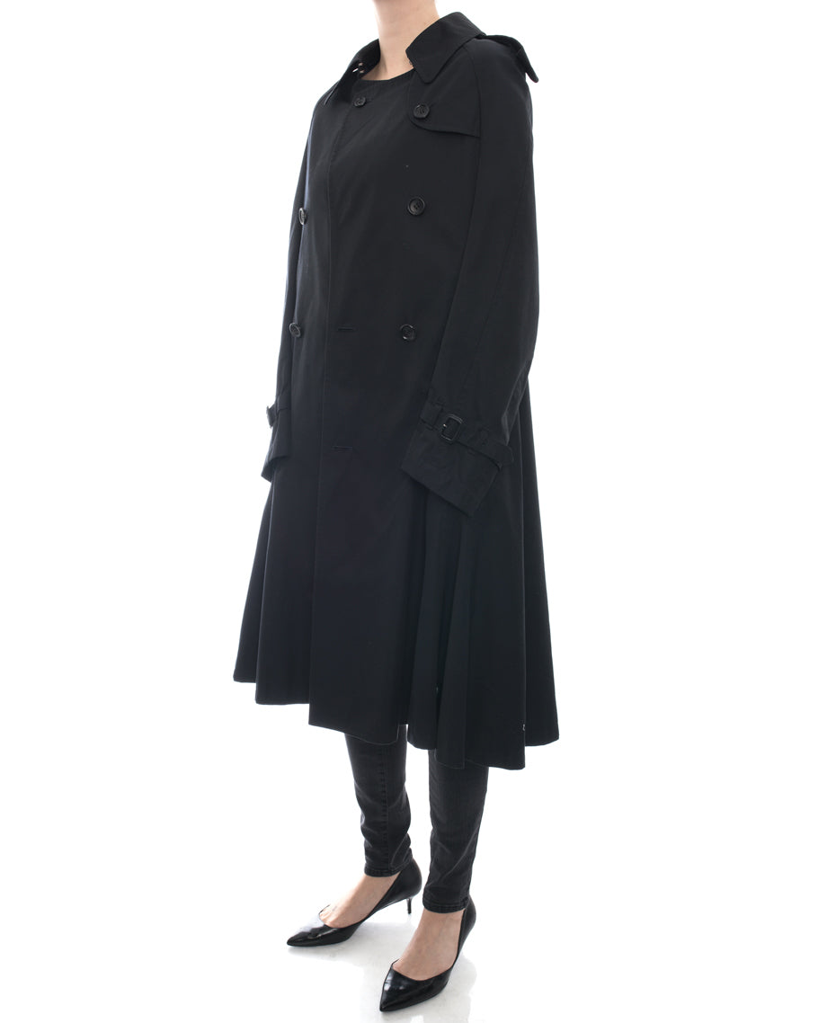 Junya Watanabe Comme des Garcons Navy Trench Coat Cape - 2