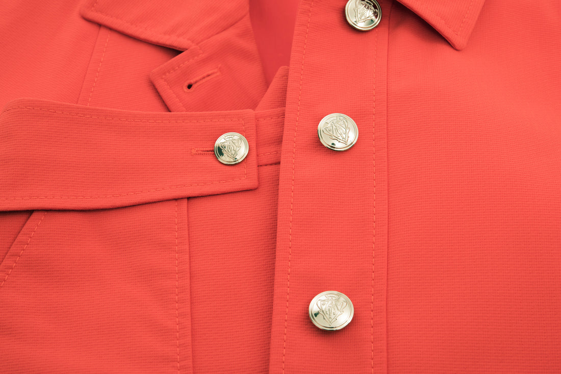 Gucci 1960 Style Orange Skirt Suit with Gold Shield Buttons – I MISS ...