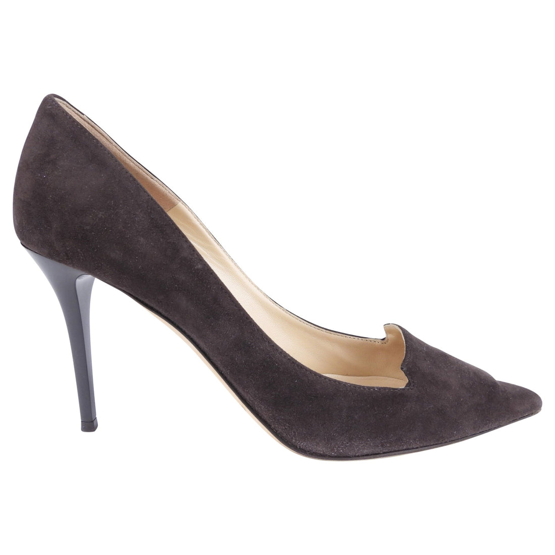 Jimmy Choo Brown Suede Alia Pump Heels - 38