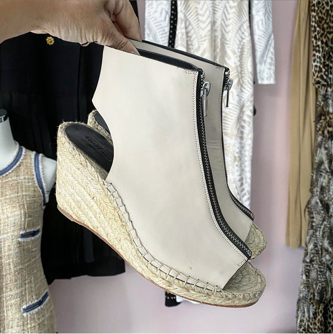 celine wedge espadrilles