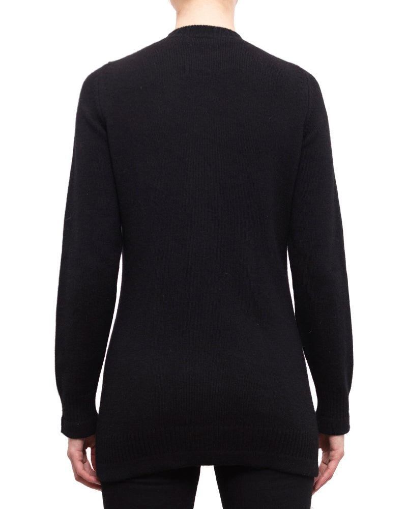 Chanel Black Cashmere CC Turn Clasp Cardigan Sweater - 38 – I MISS YOU