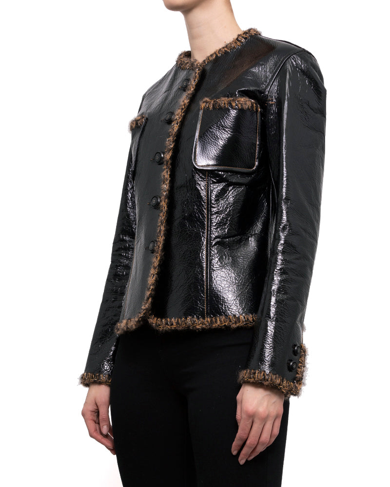 CHANEL short jacket size 34FR in black sequins  VALOIS VINTAGE PARIS
