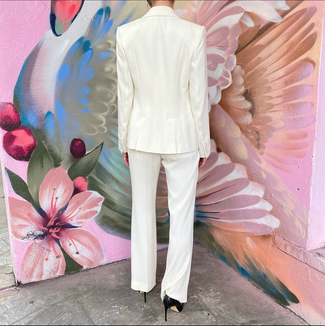 Tom Ford Ivory Silk Pants Suit - IT40 / USA 4 – I MISS YOU VINTAGE