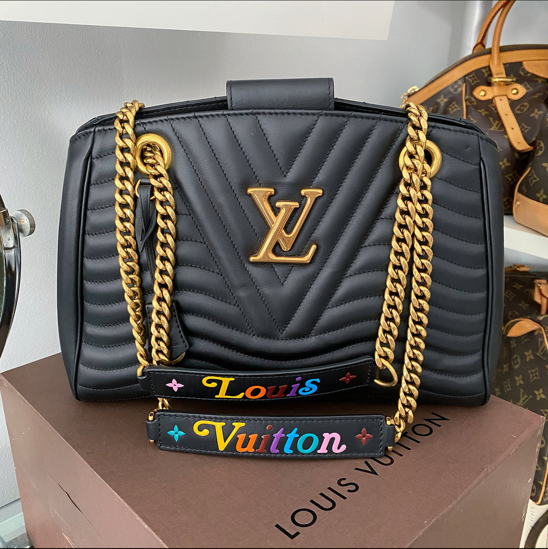 M44923 Louis Vuitton 2020 Monogram Empreinte Onthego GM-Black