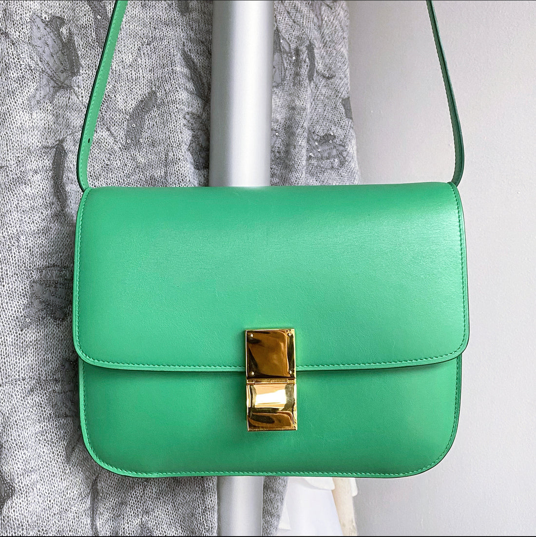 celine handbag green