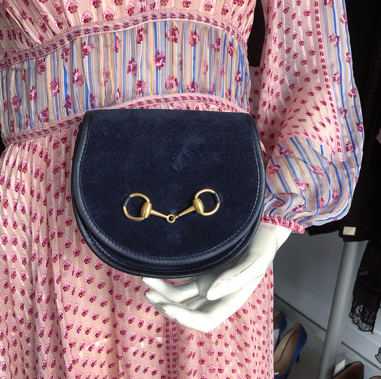 Gucci Vintage Suede Horsebit Belt Bag Coin Pouch – I MISS YOU VINTAGE