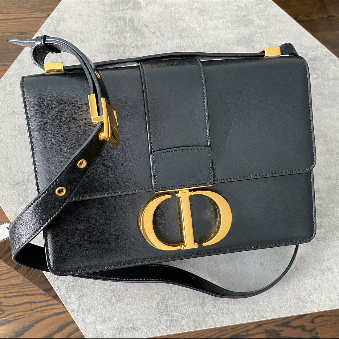 Dior Black Leather Medium 30 Montagne Bag – I MISS YOU VINTAGE
