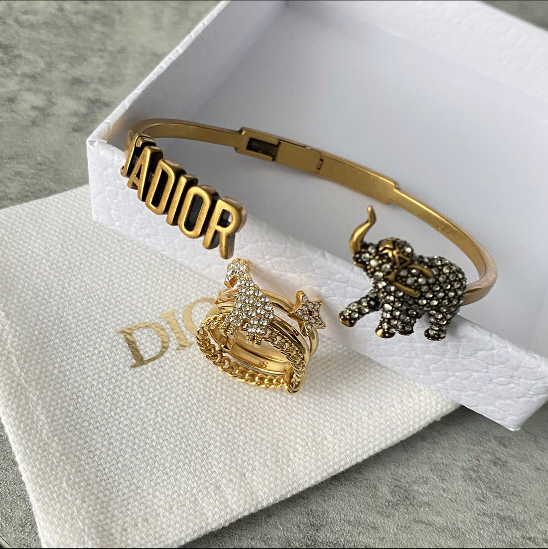 Dior Giraffe Bracelet Gold Costume Jewellery  THE PURSE AFFAIR