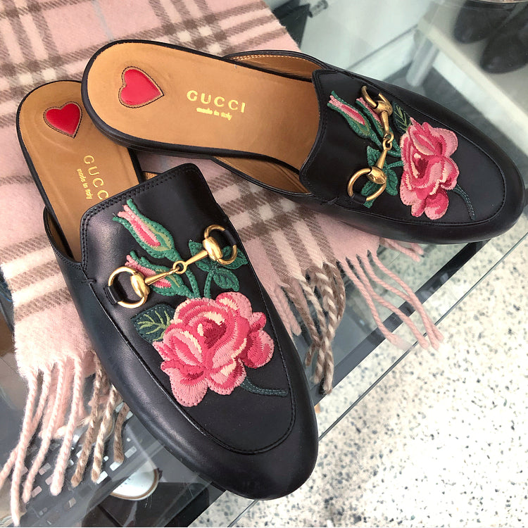 gucci princetown rose