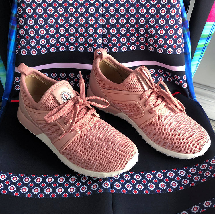 pink mesh sneakers