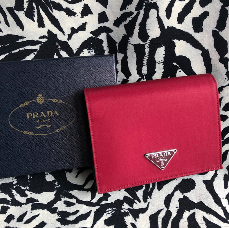 prada tessuto nylon wallet