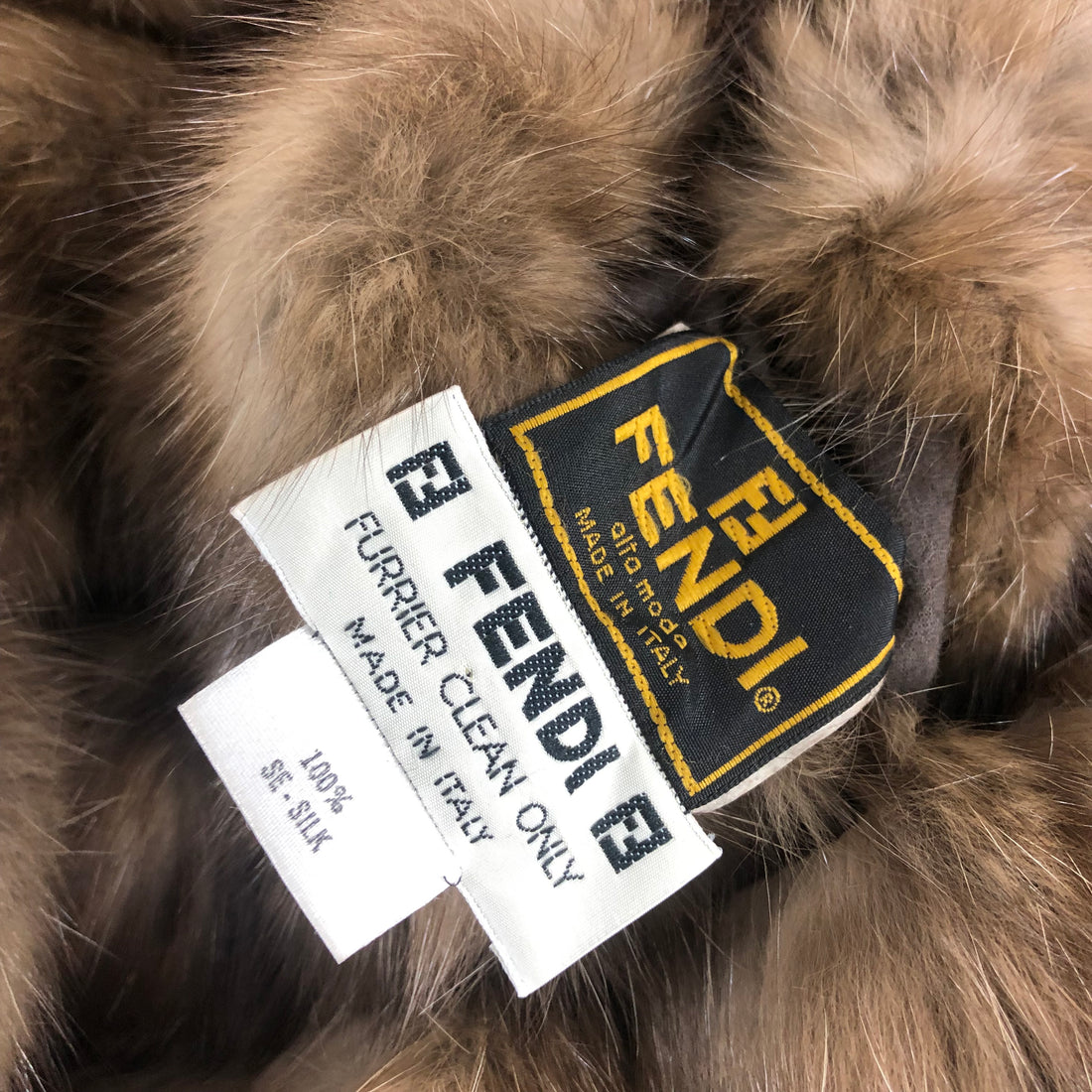 Fendi Russian Dark Sable Fur Coat with Gold Chain Belt - 6 – I MISS YOU ...