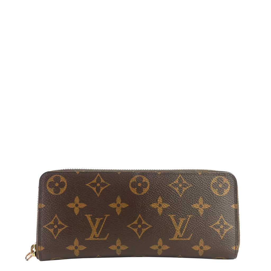 Louis Vuitton Clemence Monogram Coated Canvas Zip Wallet – I MISS YOU ...