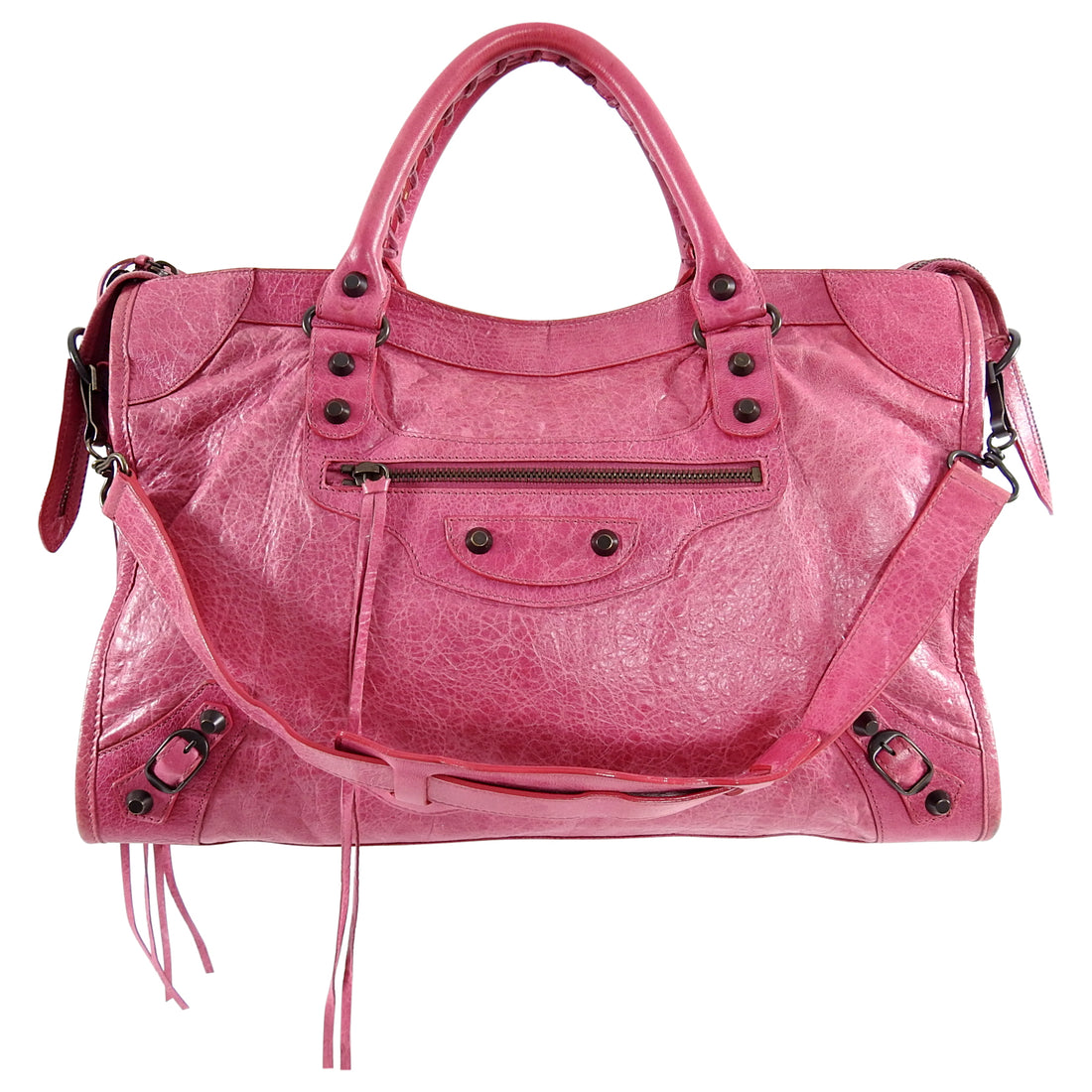 Balenciaga Rose Blush Leather Classic Nano City Tote Bag  ShopStyle