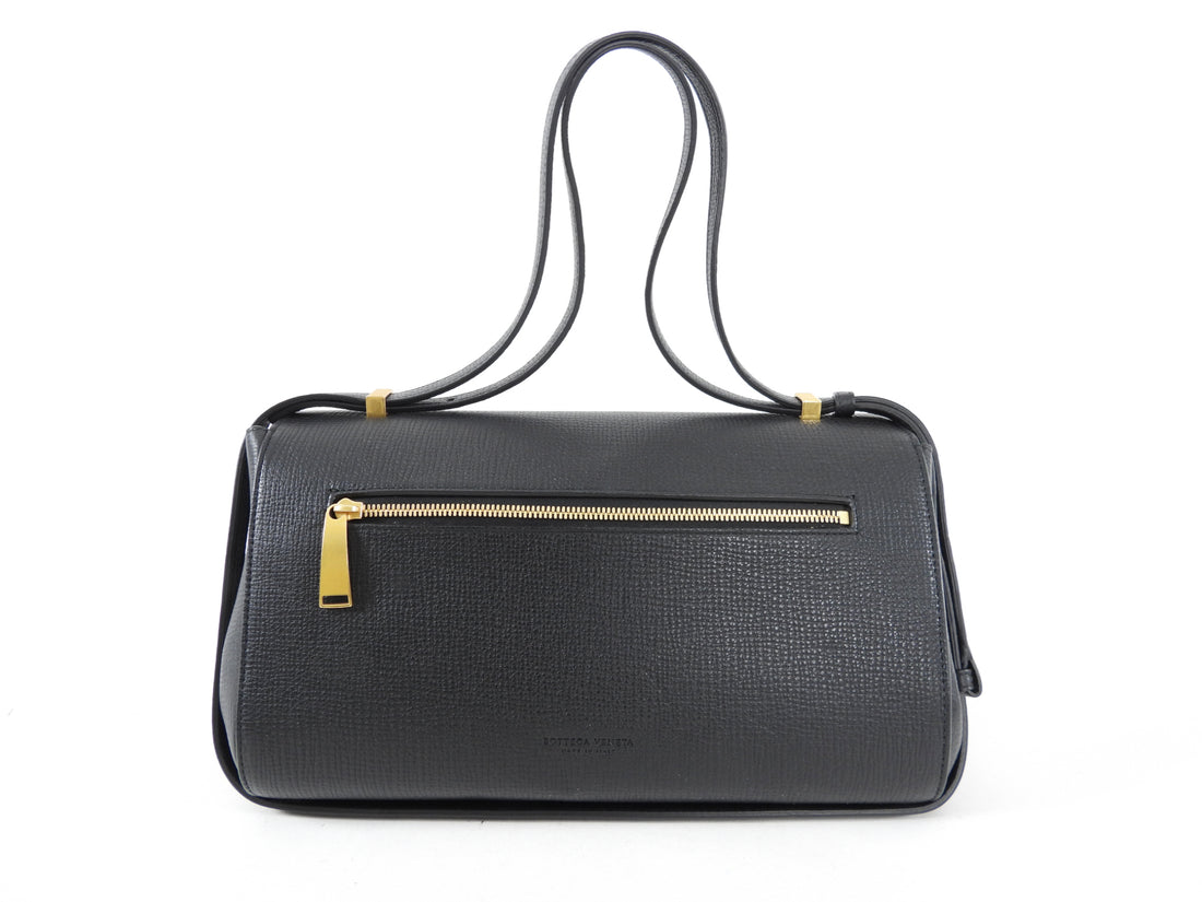 Bottega Veneta Black Grained Leather The Angle Bag – I MISS YOU VINTAGE