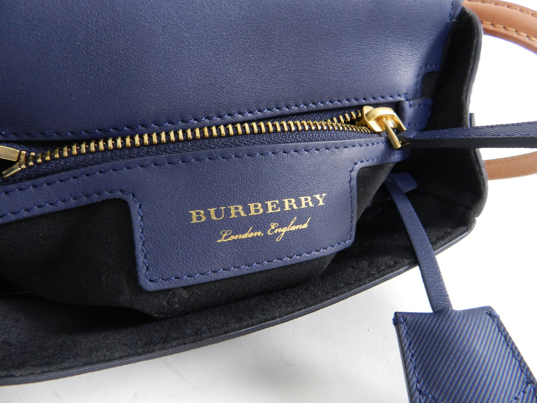 Burberry DK88 Small Top Handle Bag in Ink Blue – I MISS YOU VINTAGE