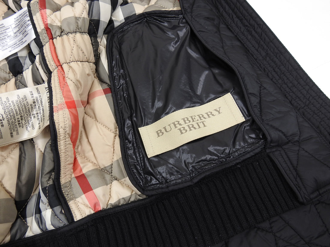 Burberry Brit Quilted Nylon Nova Check Interior Jacket - S – I MISS YOU  VINTAGE