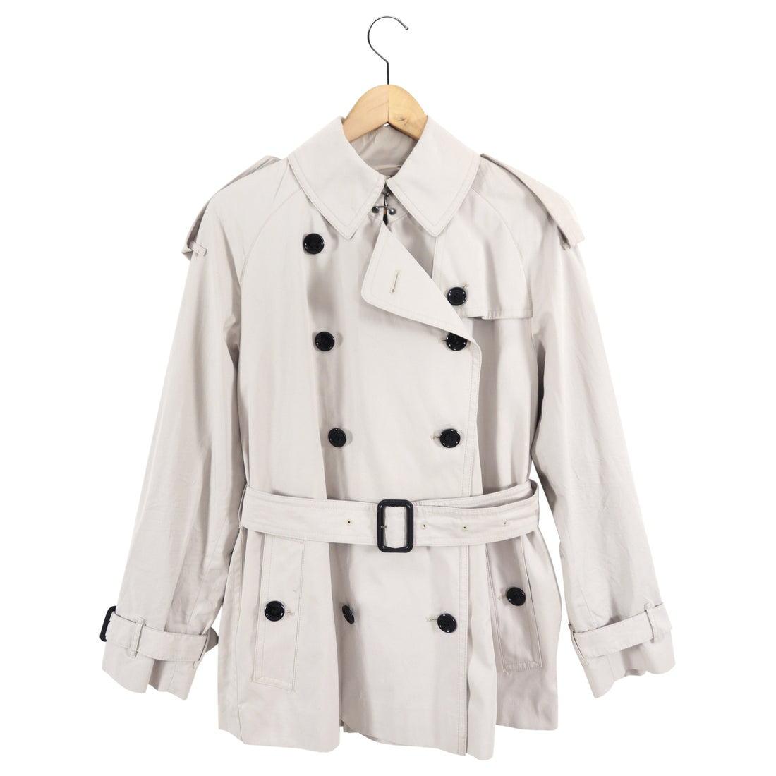 Burberry Brit Light Beige Short Trench Coat - IT40 / USA 6 – I MISS YOU  VINTAGE