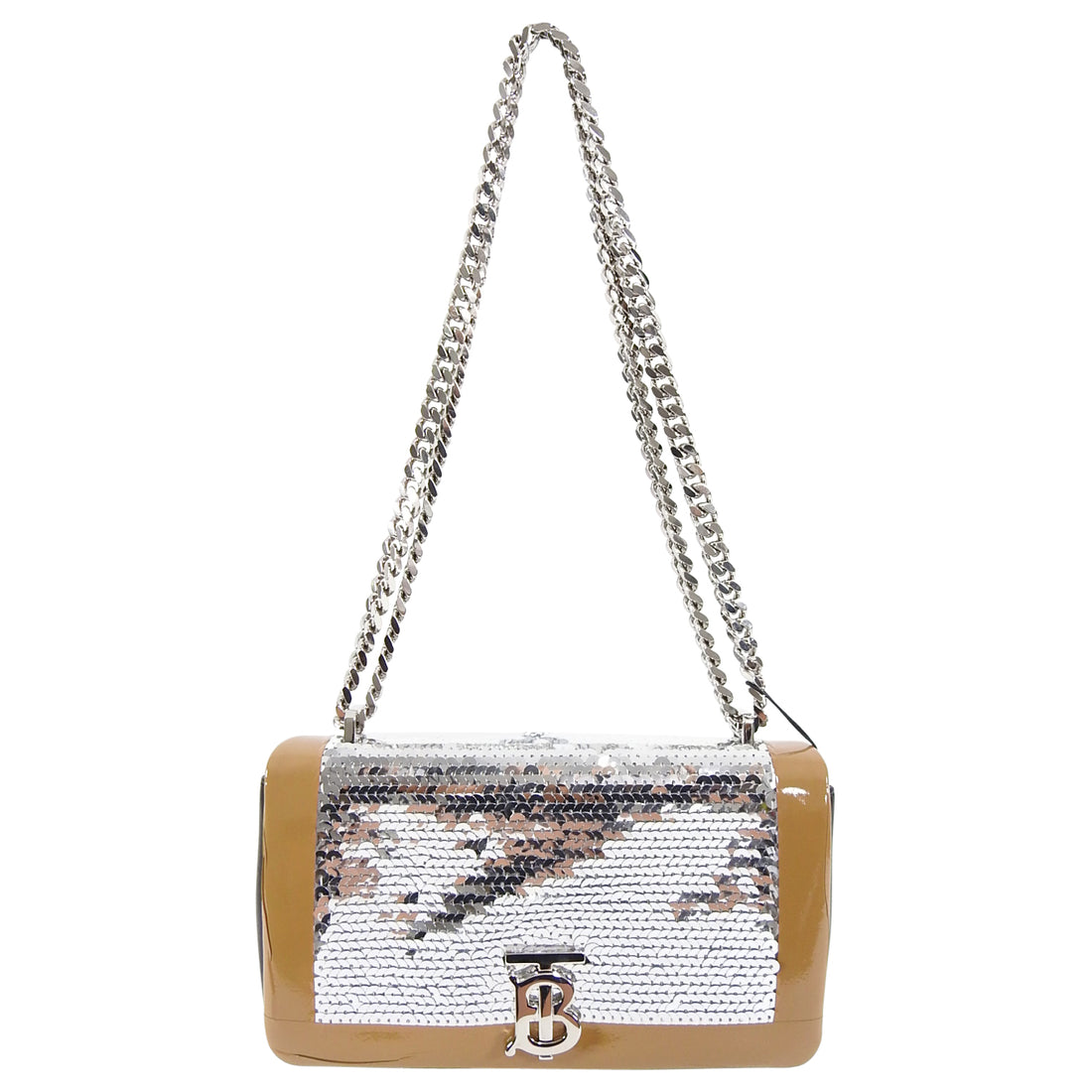 Burberry Small TB Silver Sequin Lola 