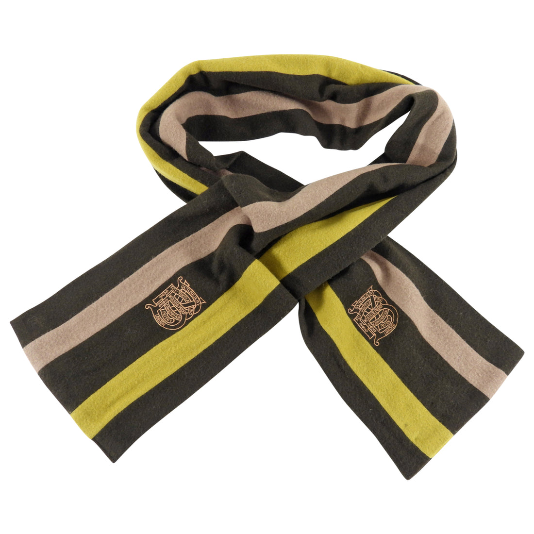 Burberry Wool Brown and Green Long Striped Scarf – I MISS YOU VINTAGE