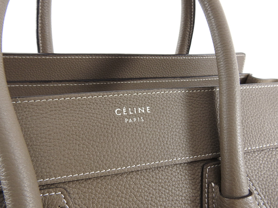 Celine Souris Taupe Mini Luggage Tote Bag – I MISS YOU VINTAGE