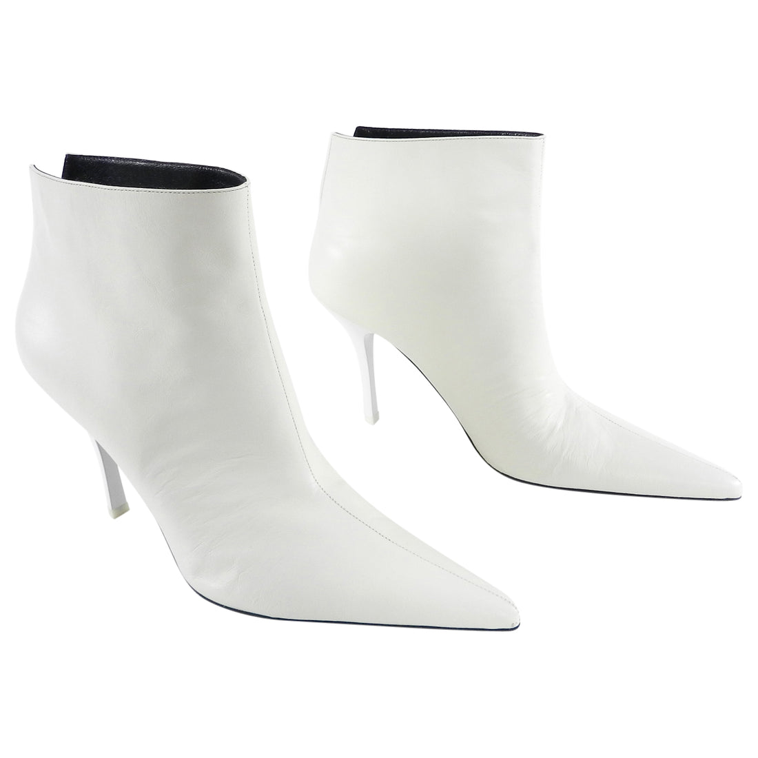 celine white ankle boots