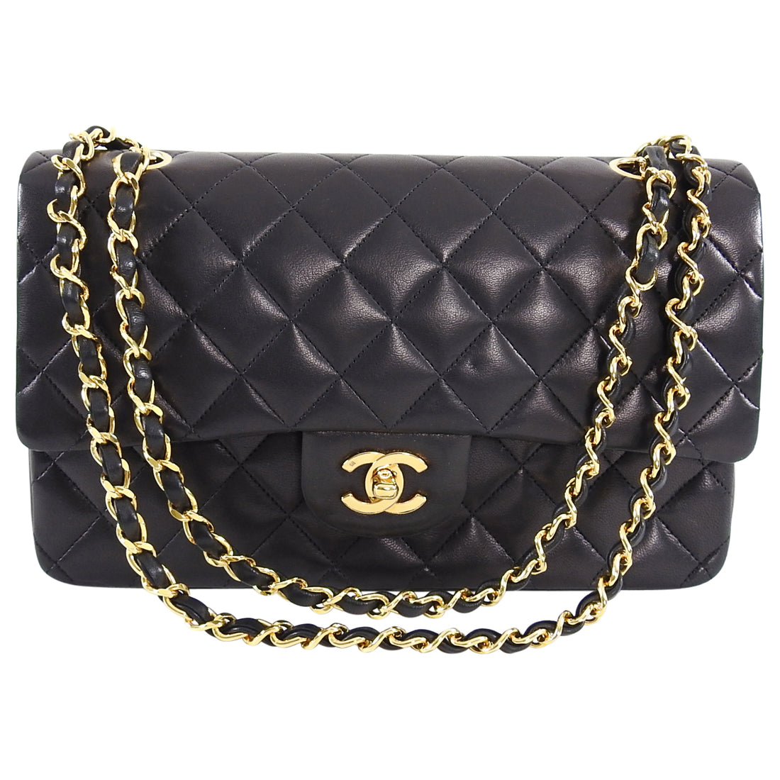 Outfit with Black Chanel Caviar Classic Jumbo Flap Bag - Lollipuff