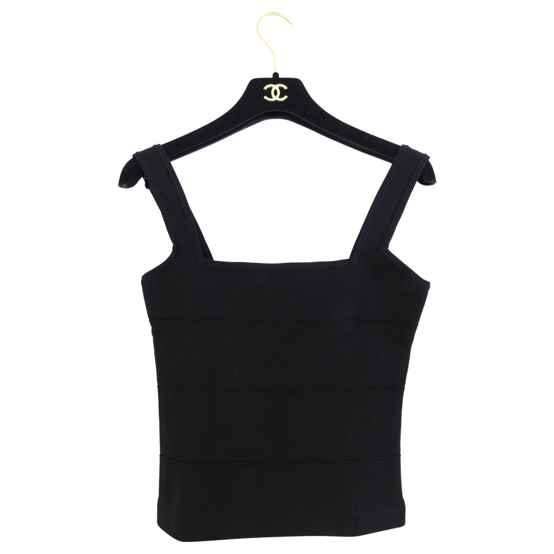 chanel black tank top