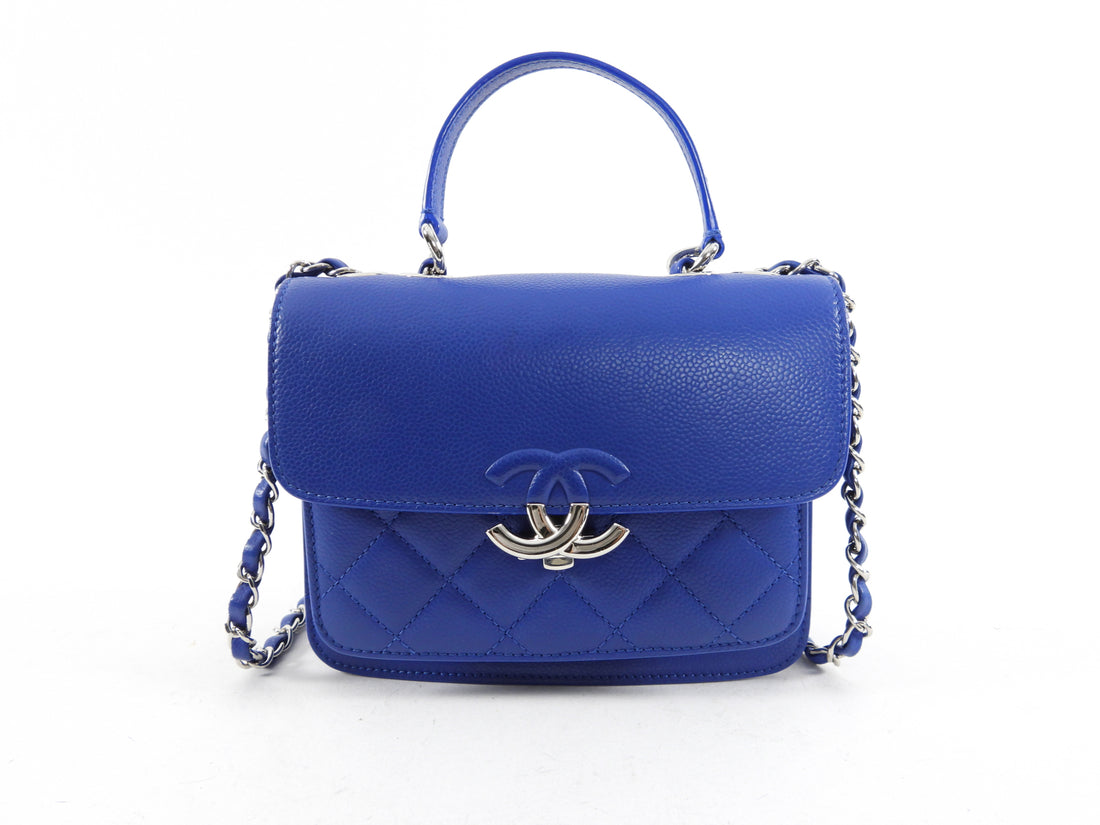 Chanel Cobalt Blue Small CC Box Chain Flap Bag – I MISS YOU VINTAGE