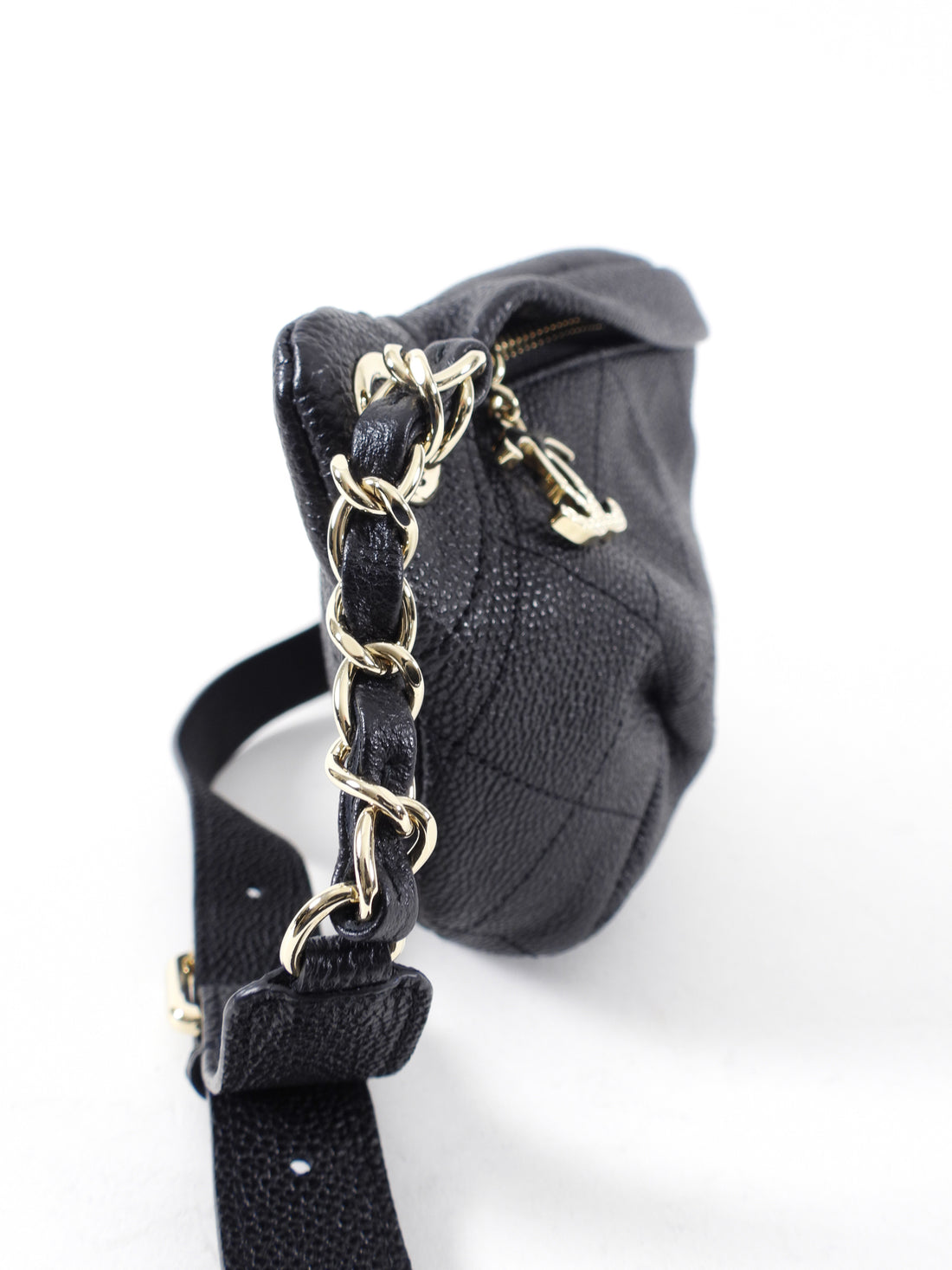 Chanel Black Caviar Stitched Banane Fanny Pack Belt Bag – I MISS YOU ...