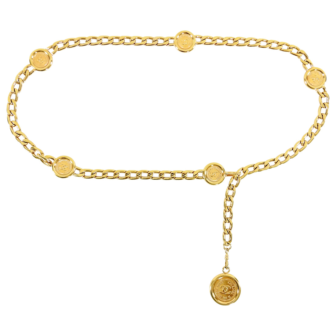 Chanel Vintage 1994 P Gold Coin Chain Belt – I MISS YOU VINTAGE