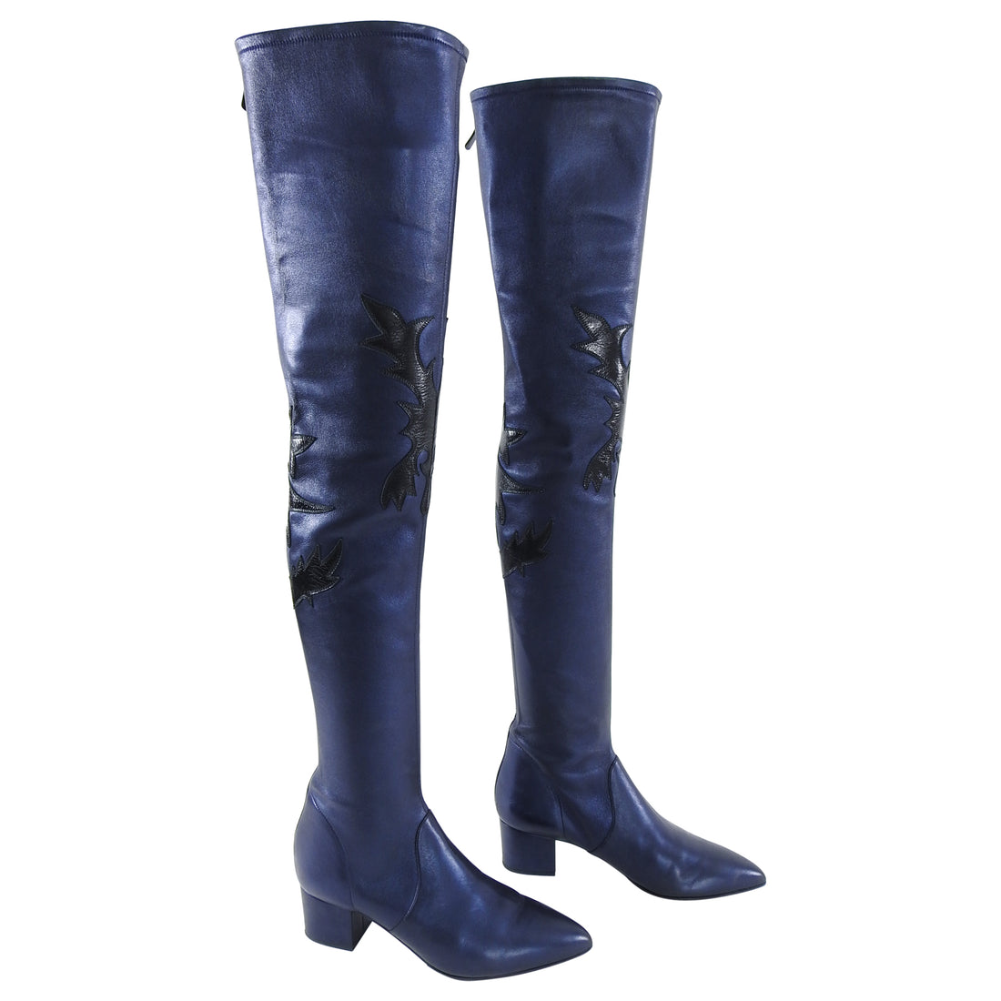 Chanel Thigh High Navy Dallas Collection Western Boots - 40 – I MISS