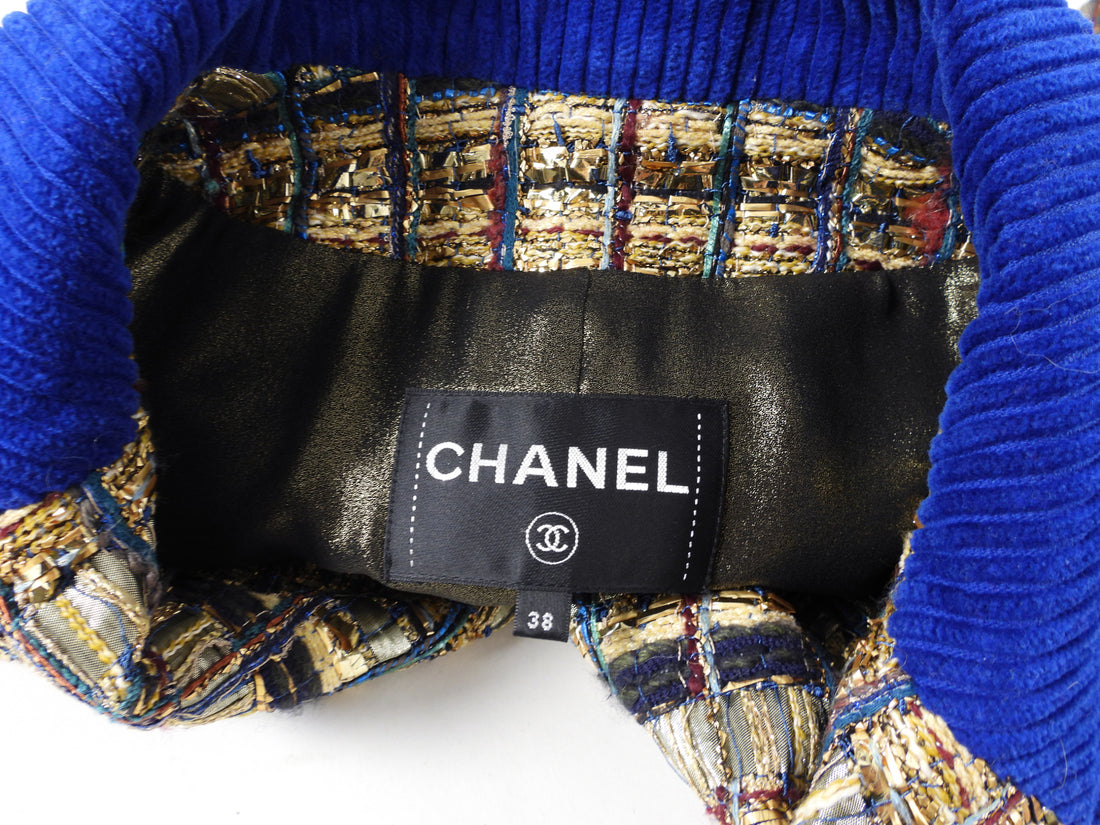 Chanel Pre-Fall 2019 Egypt Collection Gold Runway Tweed Jacket - FR38 – I  MISS YOU VINTAGE