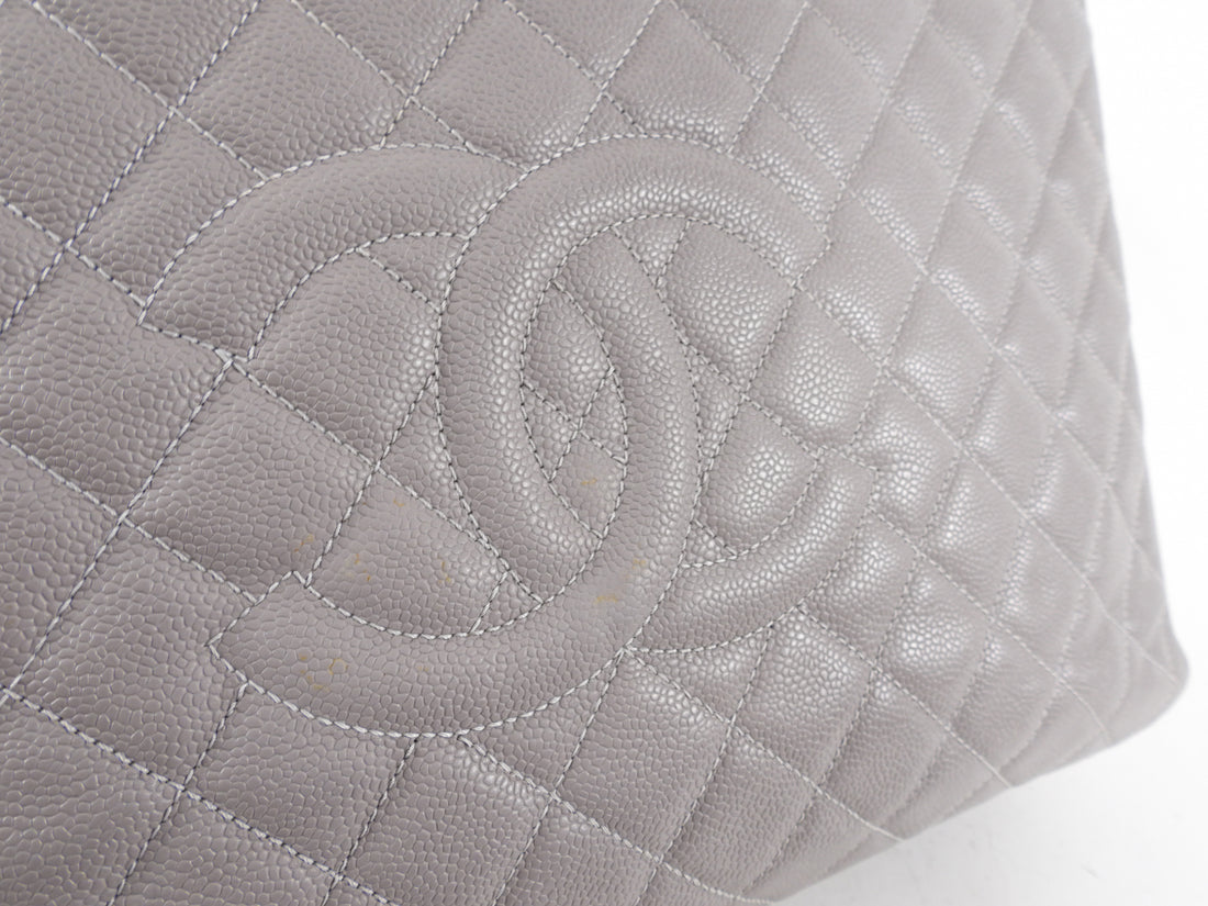 Chanel GST Grand Shopping Tote Grey Caviar XL – I MISS YOU VINTAGE